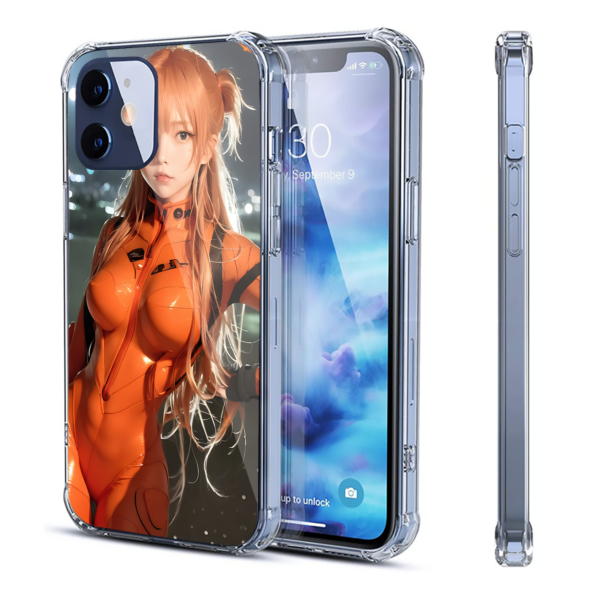 （画像用） EVA 新世紀エヴァンゲリオン 【iPhone 12シリーズ対応】透明スマホケース（クリアソフトケース）